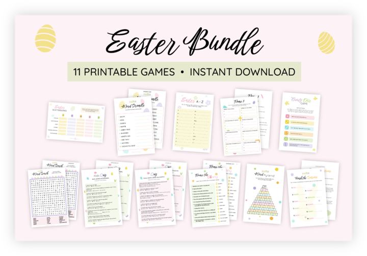 Bundle of 11 Easter printables