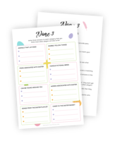 A beautifully designed printable for the Easter-themed 'Name 3' game. The players are presented with 8 categories to write words or phrases in. These categories are on a Easter theme and the goal of the game is to write words or phrases that match what other players write. What will everyone else thing of for the category 'Animals that lay eggs'? Points are awarded for phrases written down and more if they match. An instruction sheet with rules is included.