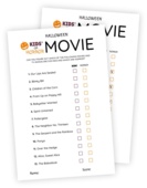 Printable for the Halloween game Kids' or Horror Movie. This game is a quiz where you simply have to tell kids' and horror movies apart. It sounds pretty straightforward, but it's much trickier than you'd expect (which makes it so much fun!)