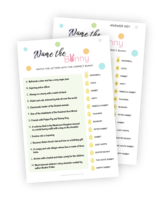 A beautifully designed printable for the Easter-themed 'Name the Bunny' game. This printable describes 13 bunnies famous from TV, video games, and stories and lists 13 names. Your task is to pair them up! How well do you know your bunnies?